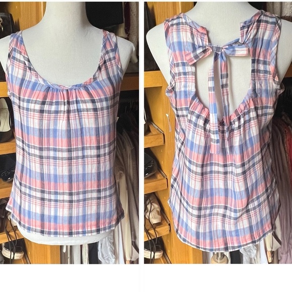 ⭐️BOGO FREE⭐️ NWT Old Navy Linen/Cotton Tie-back Tank - Picture 1 of 9